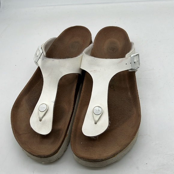 Papillio by Birkenstock White Gizeh Platform Sandals Shoes Size 40 Women’s US 9 - Picture 8 of 8